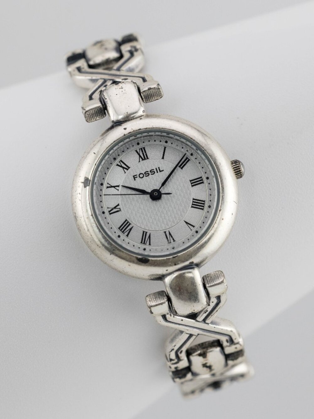Fossil EC8838 Women's Vintage Roman Numeral Quartz Analog Watch Fresh Battery